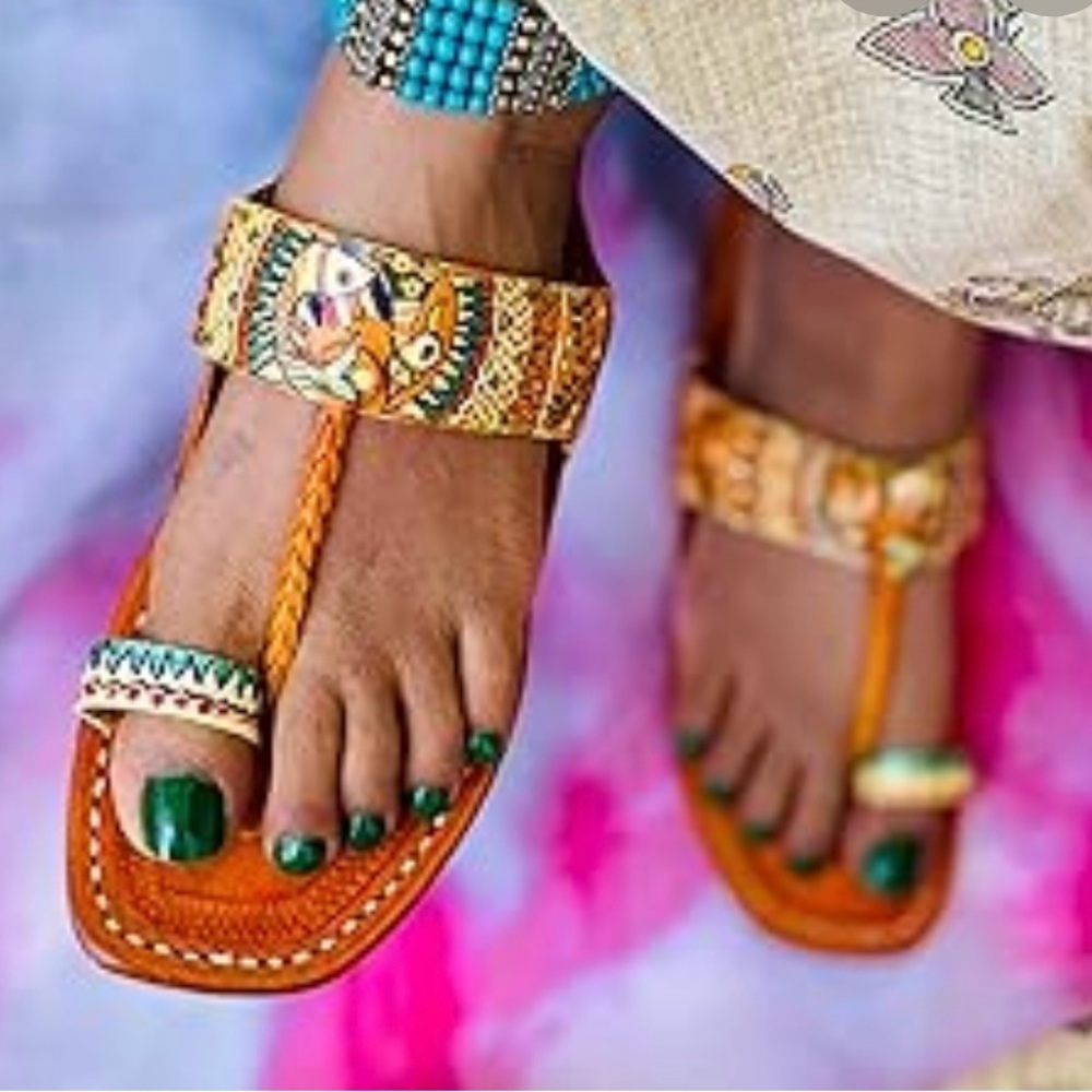 KOLHAPURIS Indian Sandals - Picture 1 of 7